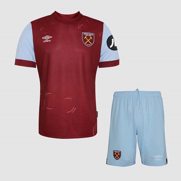Camiseta West Ham Replica Primera Ropa Niño 2023/24